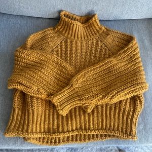 HM Mustard Knit Sweater